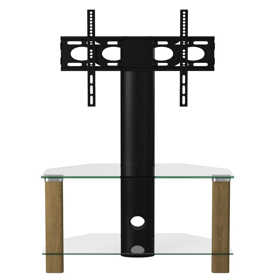 image 1 of Century cantilever TV-Stand in light oak | Brown | Light Oak | One Size | 53