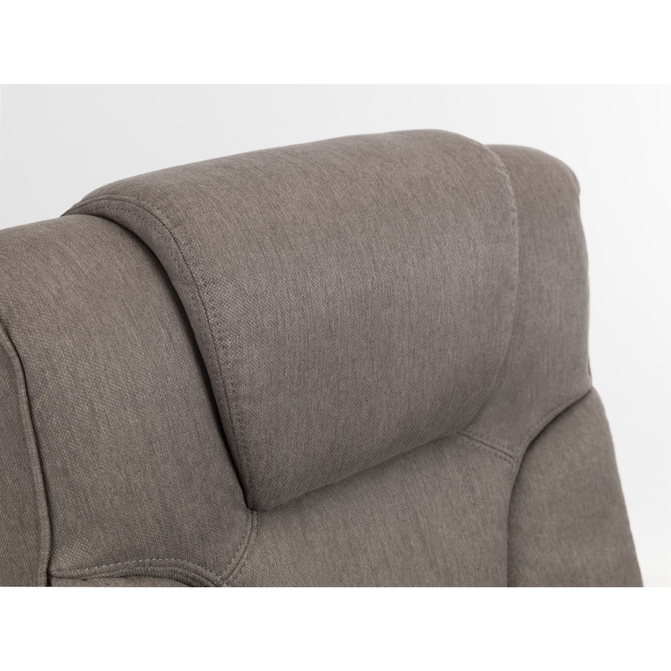 image 1 of Malmo Swivel Recliner & Stool - Grey