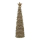 image 1 of Large Cedar Tree with Star - Resin - L10 x W10 x H38 cm - Beige