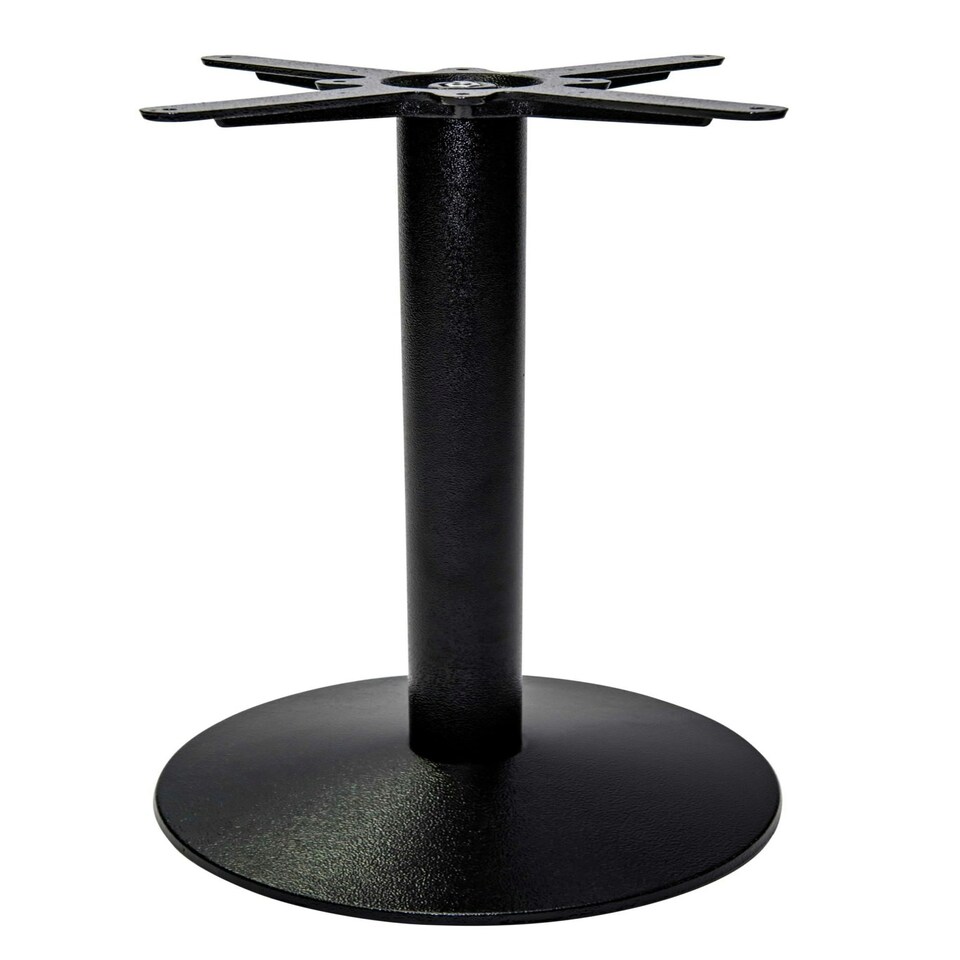 Black Cast Iron Dome Table Base - Medium - Height - 720 Mm Black