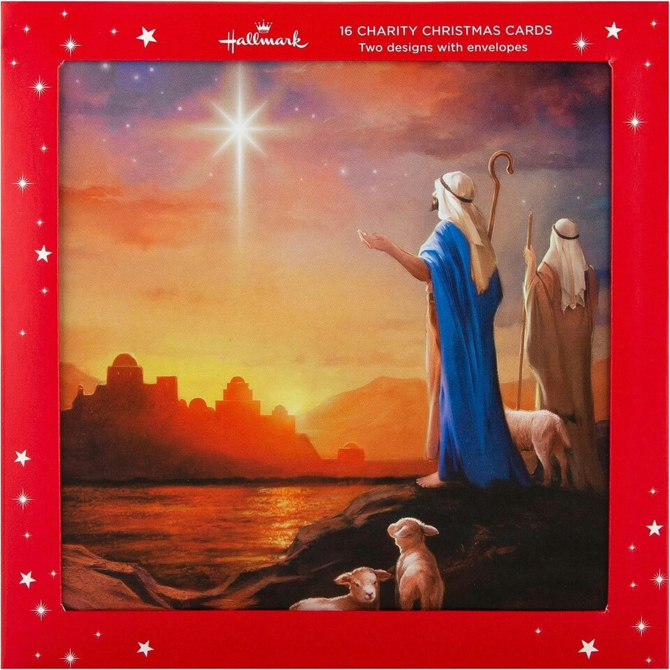 image 1 of Traditional Religious 2 Designs, Pack of 16 Charity Christmas Cards