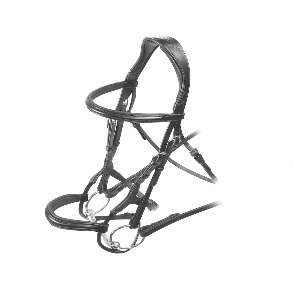 image 1 of Shires Velociti Rolled Padded Cavesson Bridle Brown | Size: Full
Colour: H.Brown