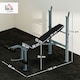 image 7 of HOMCOM Adjustable Multi Gym Weight Bench Barbell Stand Chest Leg Abs Training