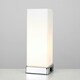 image 3 of ValueLights Lazio Pair of Silver Table Lamp Touch On/Off White