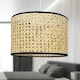 image 5 of Kona - Natural Rattan 25 cm Easy Fit Pendant Shades | Cream | Medium | 1