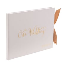 Widdop Gifts Gold Foiled Wedding Guest Book