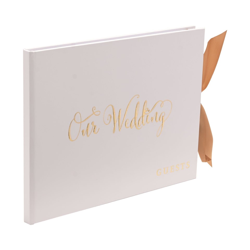 image 1 of Widdop Gifts Gold Foiled Wedding Guest Book