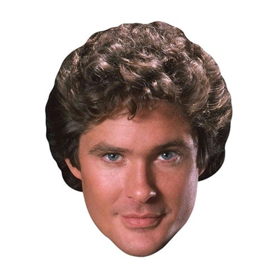 Michael Knight Rider David Hasselhoff Cardboard Face Mask