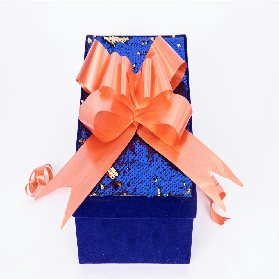 image 1 of 40Pcs 30mm Orange Pull Bows