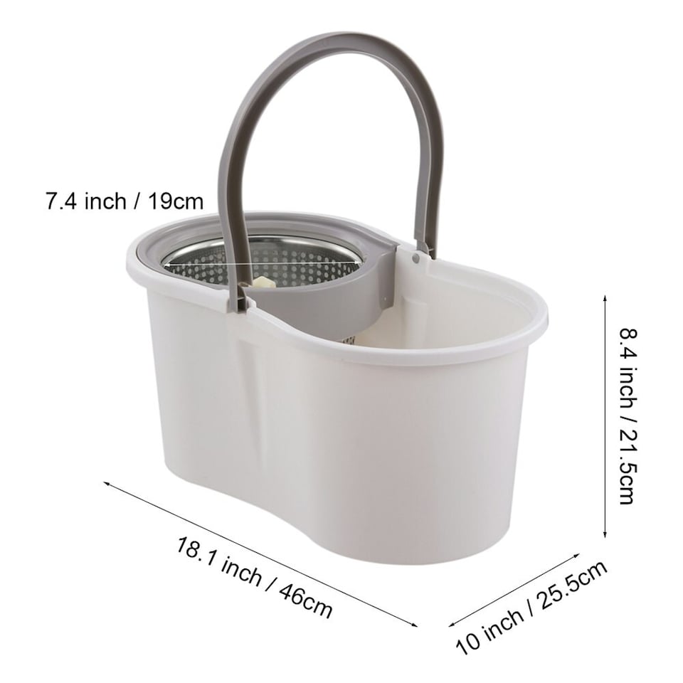image 1 of Living and Home Spin Mop and Bucket Set