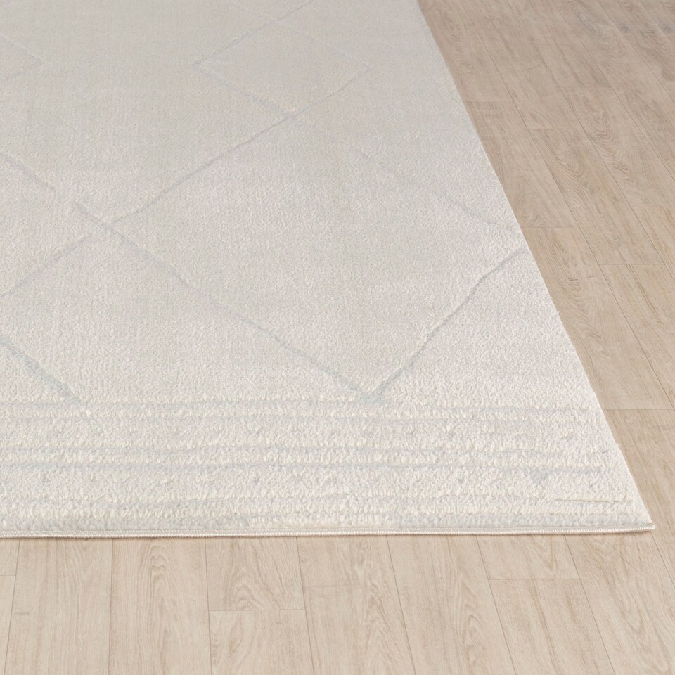 image 1 of LIVABLISS Freud-Modern High Pile Rug 200 x 275 cm | Ivory Off-White