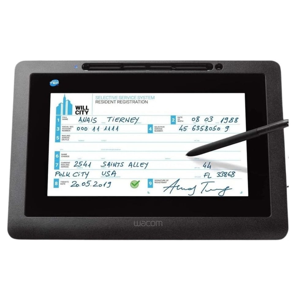 image 1 of Wacom DTU-1031AX 10.1-inch Interactive Pen Display Signature Tablet