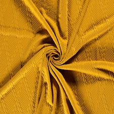 Gold Quilted Textured Stretch Knit Fabric for Dressmaking, 150cm / 59" Wide - per metre