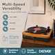 image 5 of Lightwood Vinyl Record Player With Stereo Speakers - Bluetooth Send & Receive - USB & SD Recording - AUX IN & RCA Out