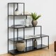 image 5 of Seaford Bookcase with 4 Shelves and 1 Drawer in Black