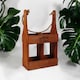image 1 of 2 Bottle Wine Holder - Wood - L10 x W21 x H39 cm