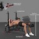 image 7 of HOMCOM Multi-Exercise Full-Body Weight Bench with Bench Press & Leg Extension