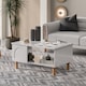 image 3 of Bohem Coffee Table W 90 cm x L 60 cm x D 46 cm | White | 1