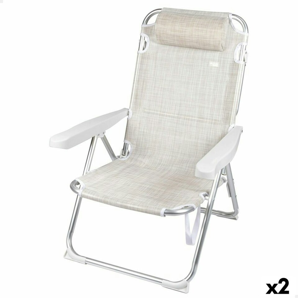 image 1 of Folding Chair Aktive Ibiza 48 x 90 x 60 cm (2 Units) N/A