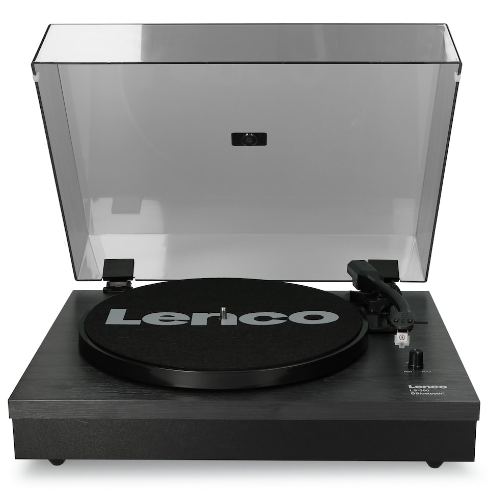 image 1 of LENCO LS-300BK - Turntable with Bluetooth and two separate speakers, black