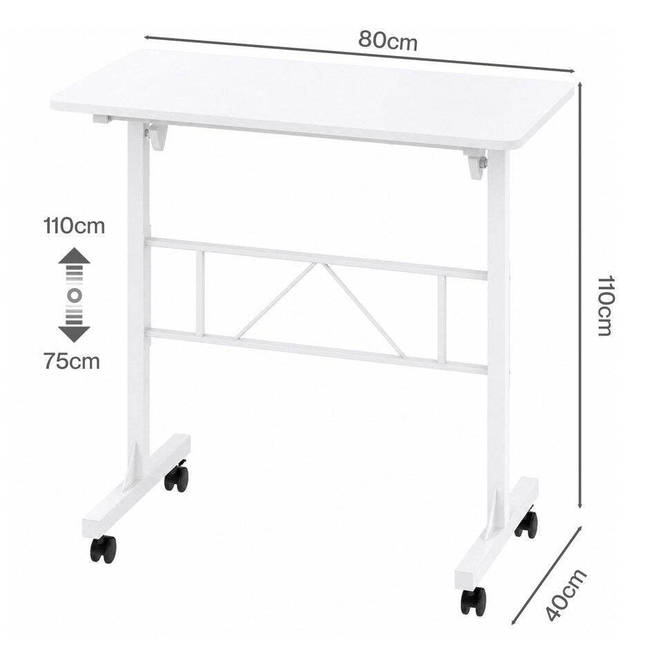 image 1 of Levede Height Adjustable Standing Desk Office Workstation for PC Laptop