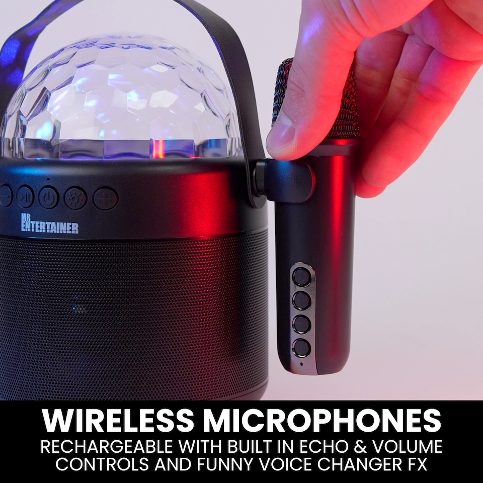 image 1 of Mr Entertainer Orbit Compact Karaoke Machine