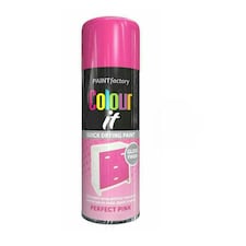 Primer Spray Paint Aerosol Auto Car Lacquer Wood Metal 400ml Pink | Gloss