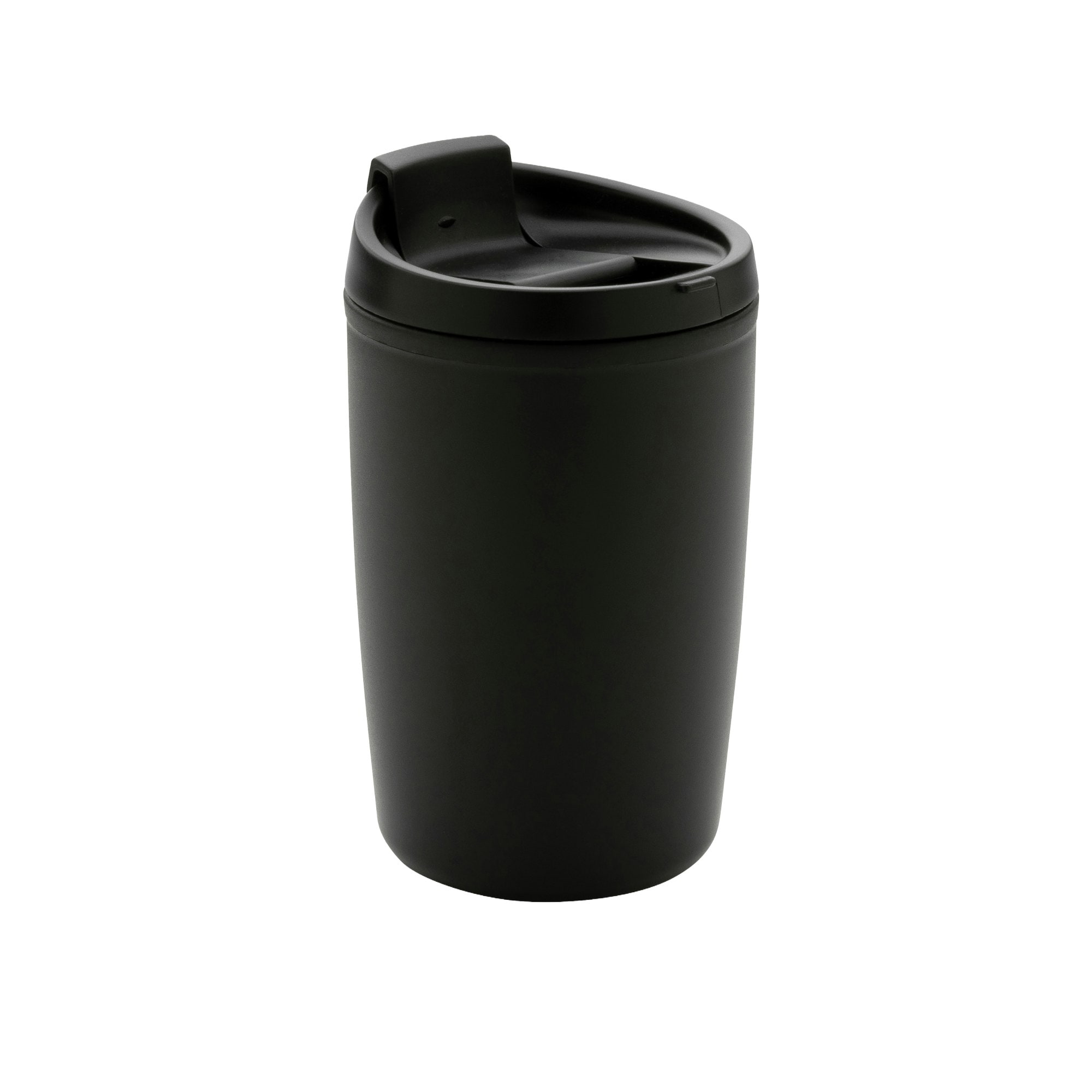 XD Collection Flip Top Polypropylene Recycled 300ml Tumbler - Black - One Size