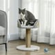 image 2 of PawHut Cat Tree with Scratching Post for Indoor Kitten Grey