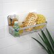 image 2 of Showerdrape Pushloc Chrome Steel Suction Wall Mounted Rectangular Basket with Mounting Squares | Chrome | Chrome | 1