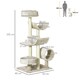 image 6 of PawHut Cat Tree Activity Center Scratching Post Perch Tunnel 105cm Beige