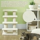 image 8 of PawHut Dog Steps for Bed 4 Step Pet Stairs for Dog Cat Climb Ladder Cream