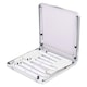 image 7 of Harbour Housewares 5 Piece Height Adjustable Folding Picnic Table & Chairs Set - White