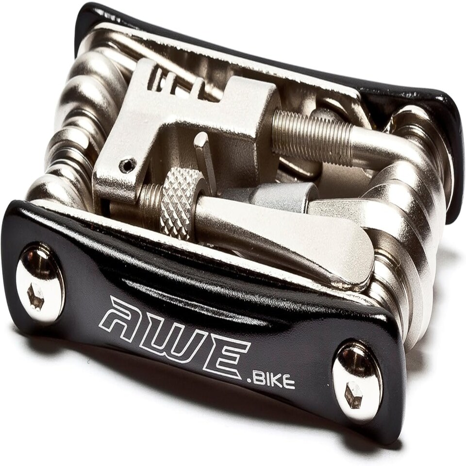 image 1 of AWE 20 Piece Hardened Steel Bike Black Multi Function Pocket Tool