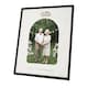image 1 of 60th Anniversary Matte Black 5x7 Picture Frame with Diamante Rings | Black | One Size