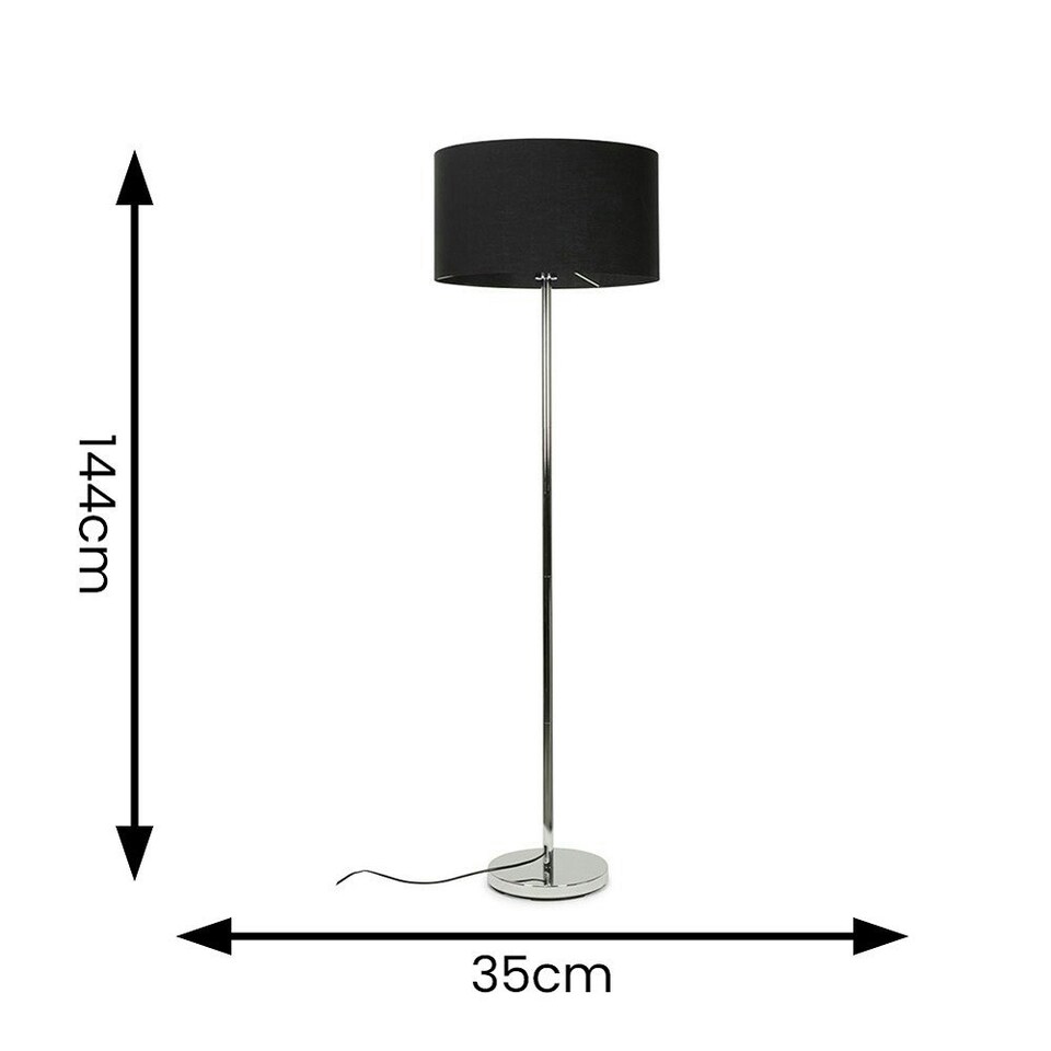 image 1 of ValueLights Charlie White Stem Table Lamp Cartoon Dino Shade & Bulb Black