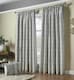 image 1 of Reflect Pencil Pleat Taped Lined Curtains - 168cm x 229cm - Silver