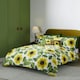 image 5 of Giant Water Lily Lemon Twist Duvet Cover Set | Green | Double