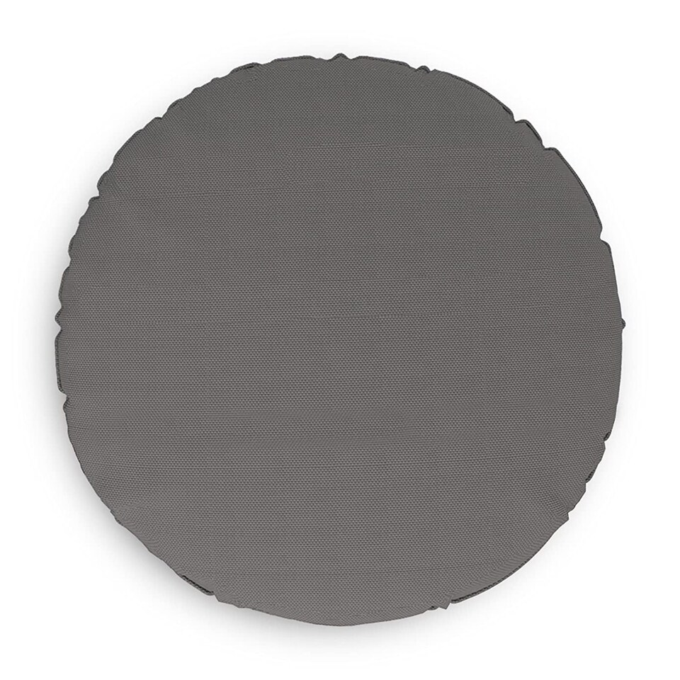 image 1 of Covers&All Round Pillow Cover, Weather & UV Resistant, with Zippers, Round 32in D x 32in W, Grey