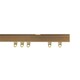 image 1 of 150cm Antique Brass Fineline Aluminium Curtain Track Bronze | Bronze