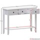 image 3 of Vida Designs Windsor 3 Drawer Console Table With Shelf, White