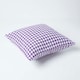 image 3 of Homescapes Houndstooth Cotton Cushion Cover Purple - 60 x 60 cm | Purple | Purple | 60 x 60 cm