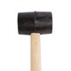 image 2 of Blackspur Rubber Mallet with Wooden Handle - 16oz