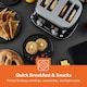 image 8 of GEEPAS Toaster 4 Slice 1500W | Vintage Retrovive Black