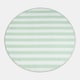 image 3 of OHS Stripes Print Round Outdoor Garden Rug Waterproof Area Floor Mat | Green | Sage/Cream | 170cm diameter