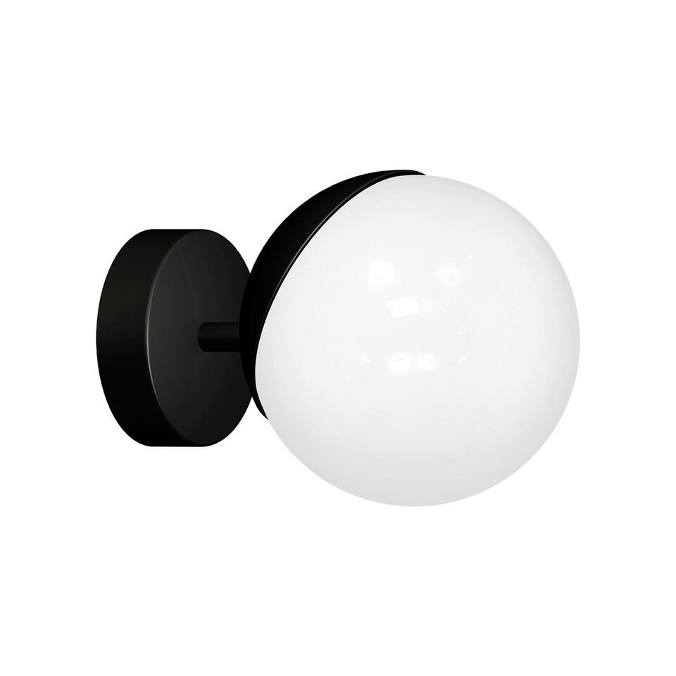 image 1 of Milagro Wall Lamp Sfera Black 1XE14