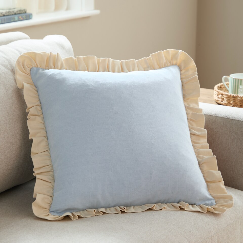 image 1 of Wylder Effie Cotton Ruffle Cushion
