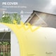 image 4 of Outsunny Polytunnel Greenhouse with PE Cover, Galvanised Steel Frame, White