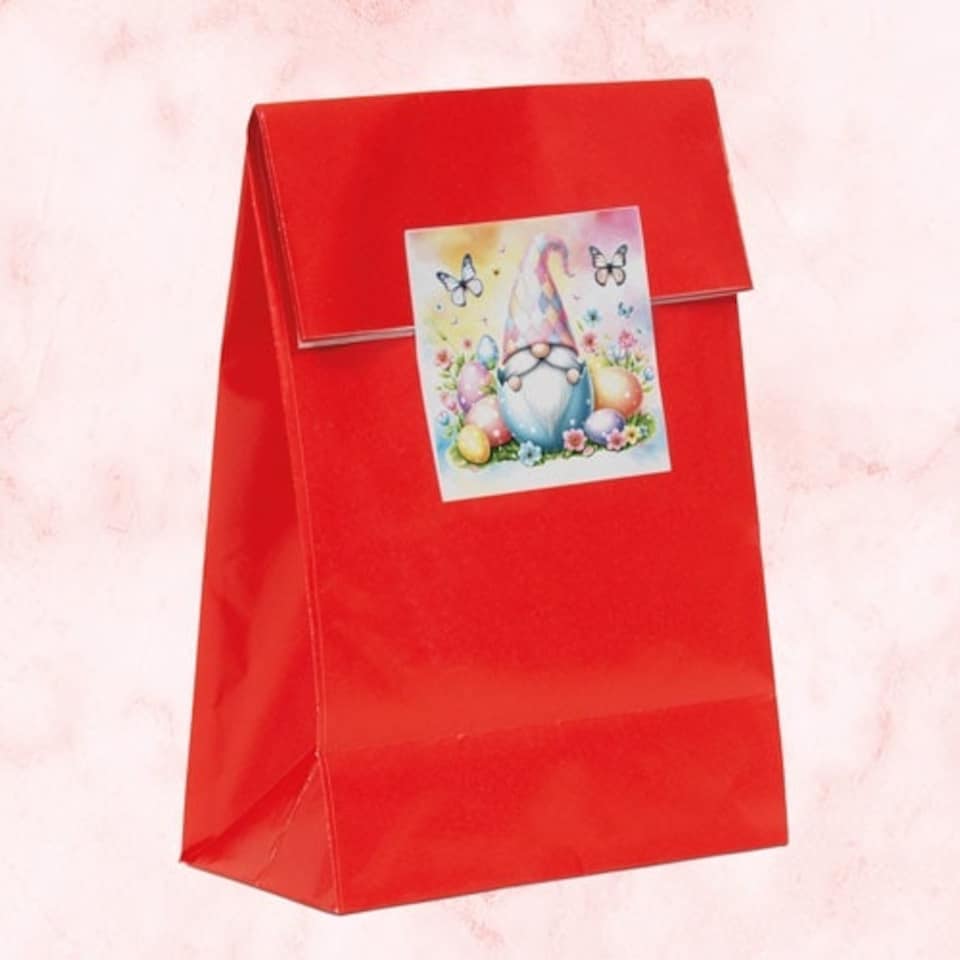 image 1 of Easter Gonk Square Stickers 65mm - Sheet of 12