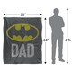 image 5 of Batman Dad Logo Blanket | Multi | Multicoloured | One Size | 1